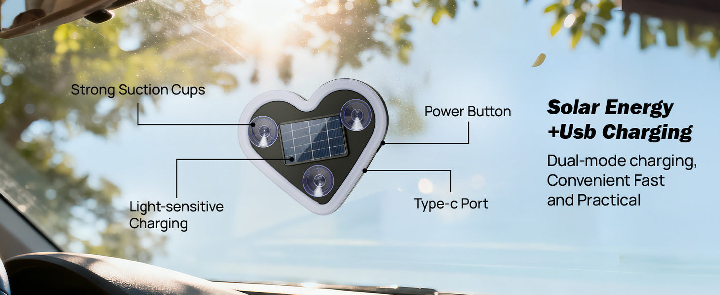 Heart Shape Car Light