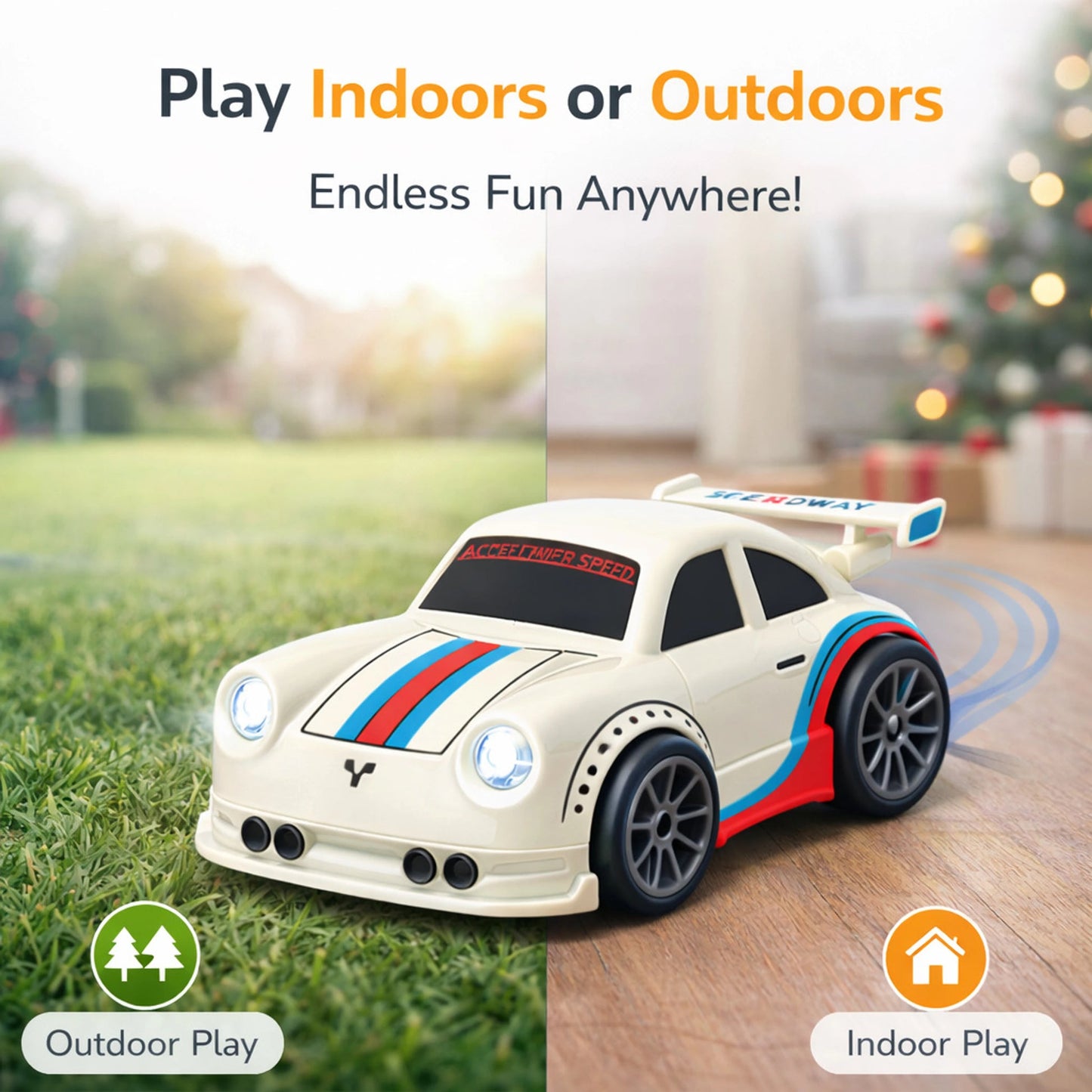 ⚡ Mini RC Drift Car – 3 Smart Modes | Remote + Follow + Escape | Kids Gift