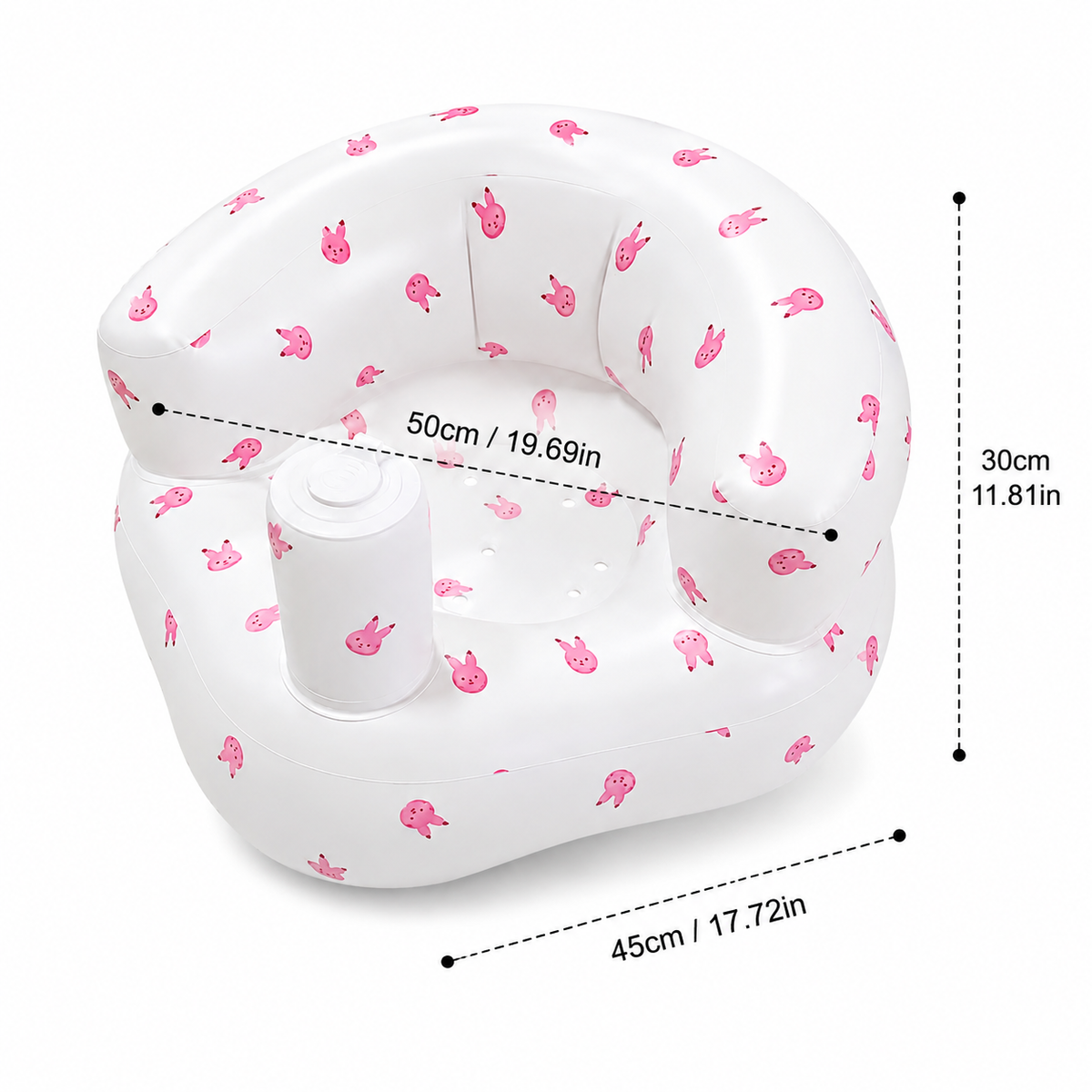 Inflatable Baby Support Chair — Built-In Air Pump