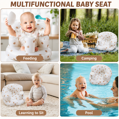 Inflatable Baby Support Chair — Built-In Air Pump