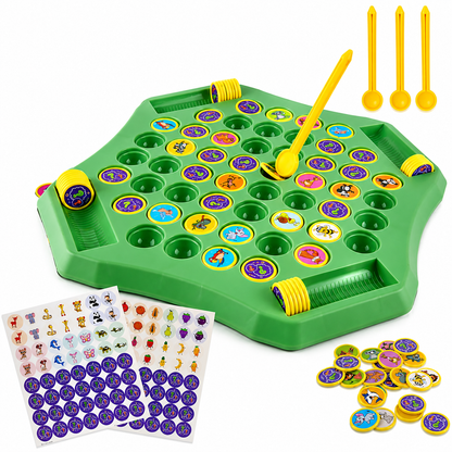 Flipping Memory Chess Game — Brain Booster Board Game for 2-4 Players