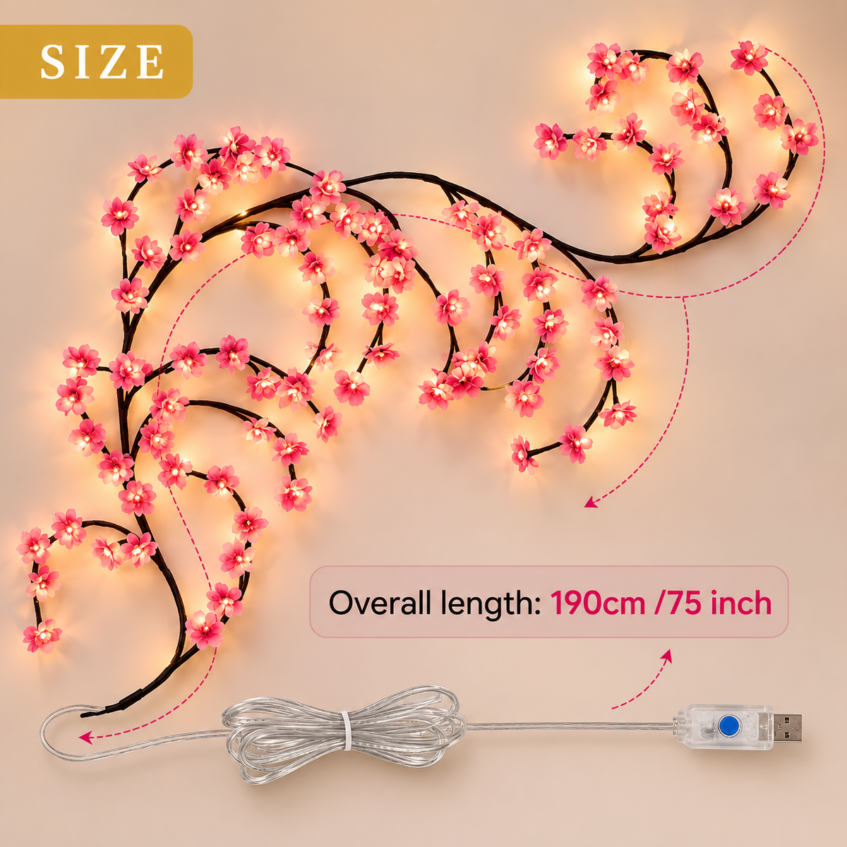 Cherry Blossom LED Wall Lights