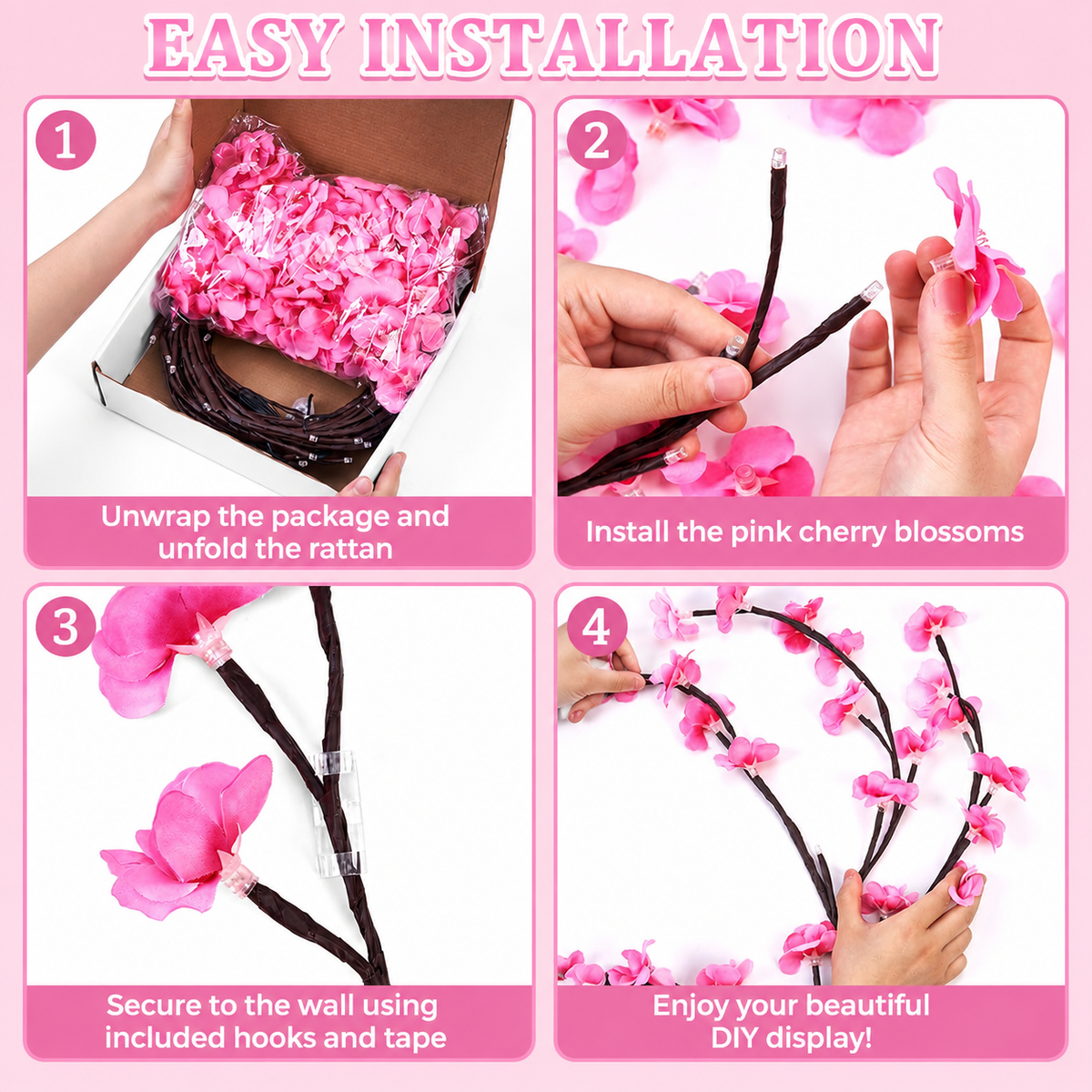 Cherry Blossom lights room decor