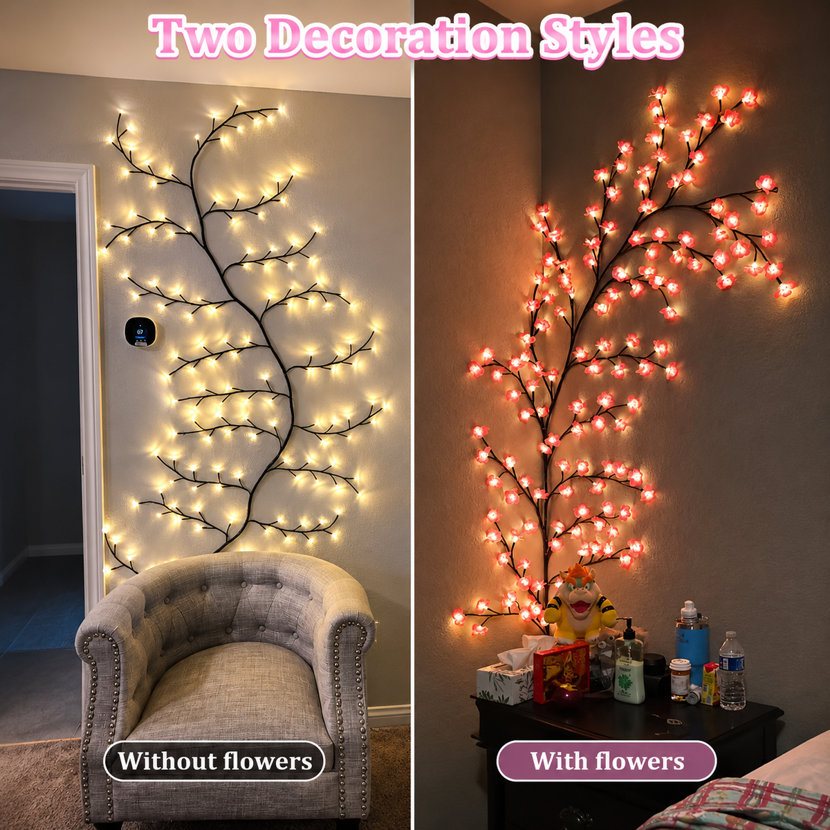 Cherry Blossom LED lights warm glow