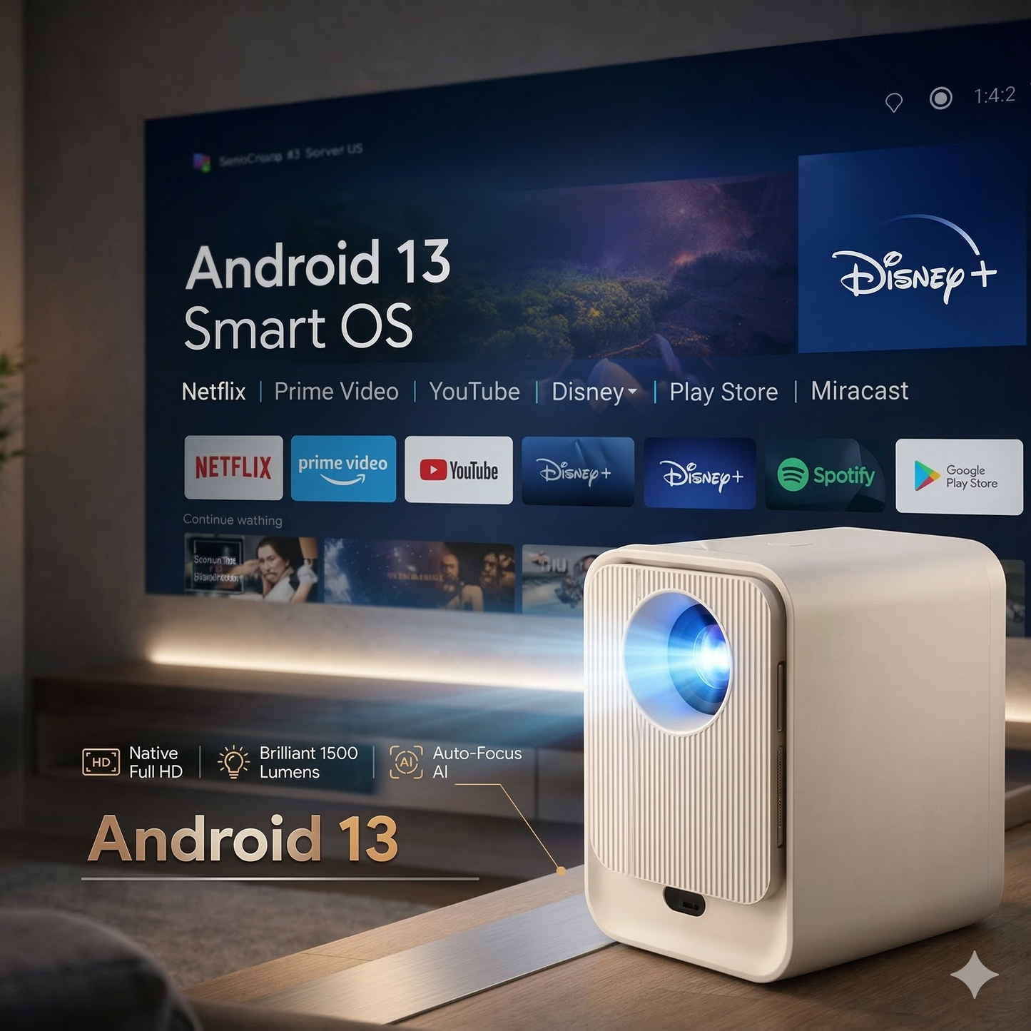 XOME Optix Smart Projector