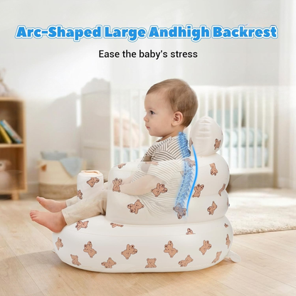 👶 Inflatable Baby Chair with Built-In Air Pump