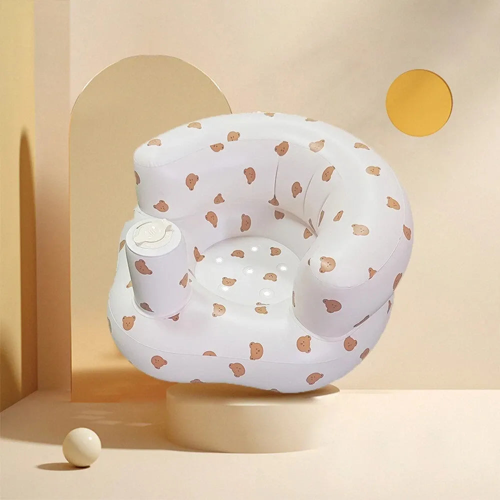 Inflatable Baby Support Chair — Built-In Air Pump