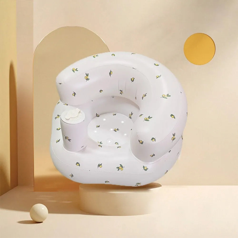 Inflatable Baby Support Chair — Built-In Air Pump