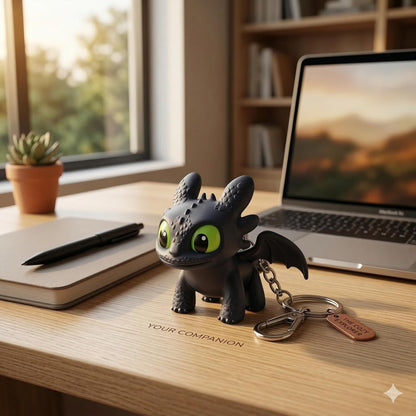 Dragon keychain moving wings