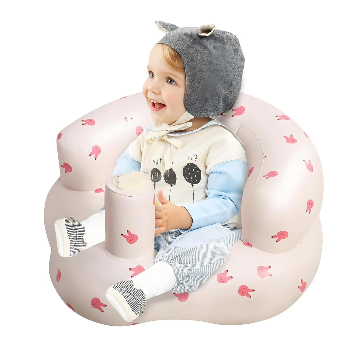 Inflatable Baby Support Chair — Built-In Air Pump