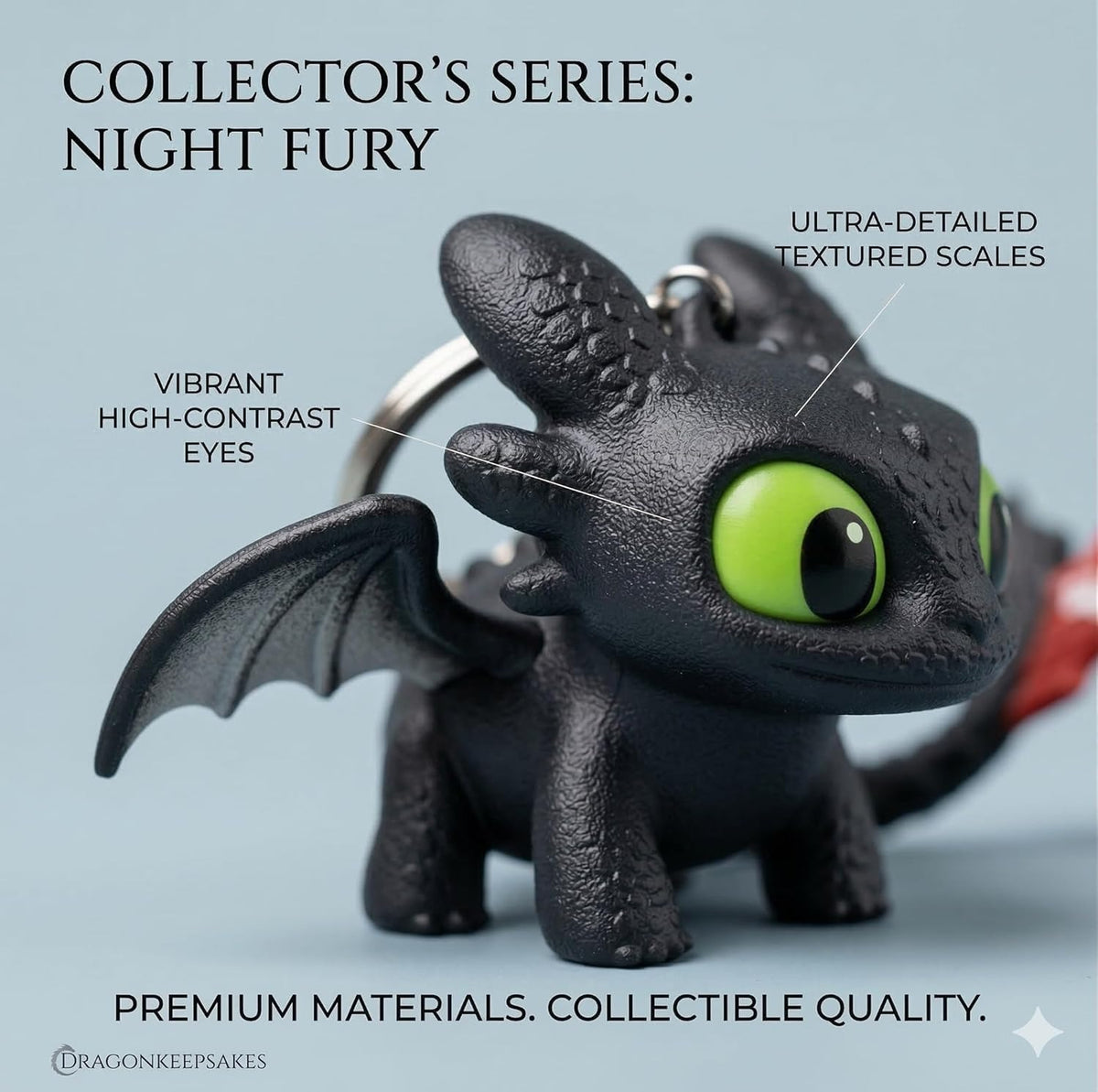 Dragon keychain size reference