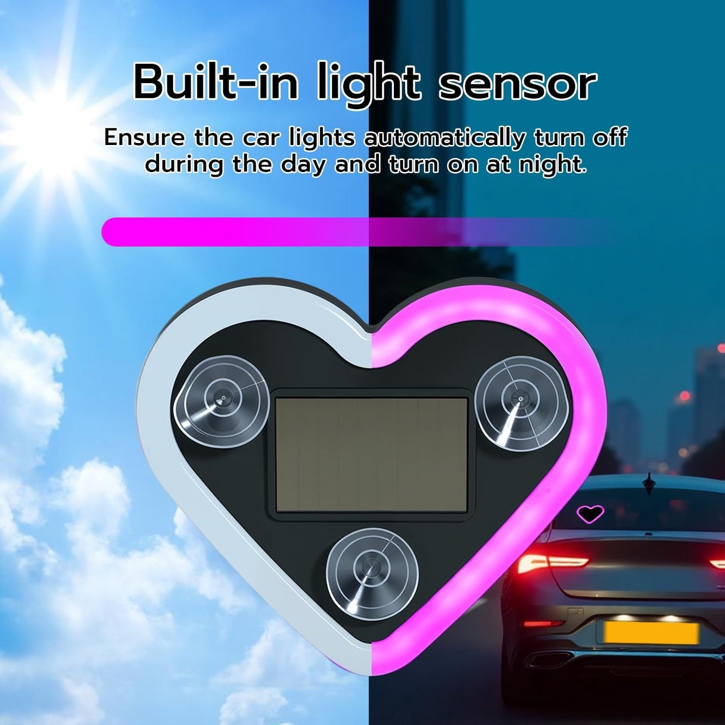 Heart Shape Car Light