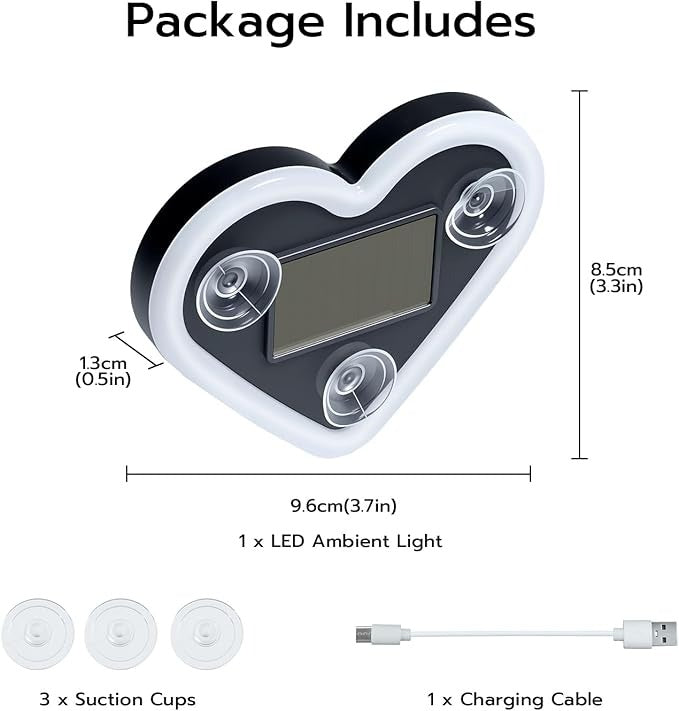 Heart Shape Car Light