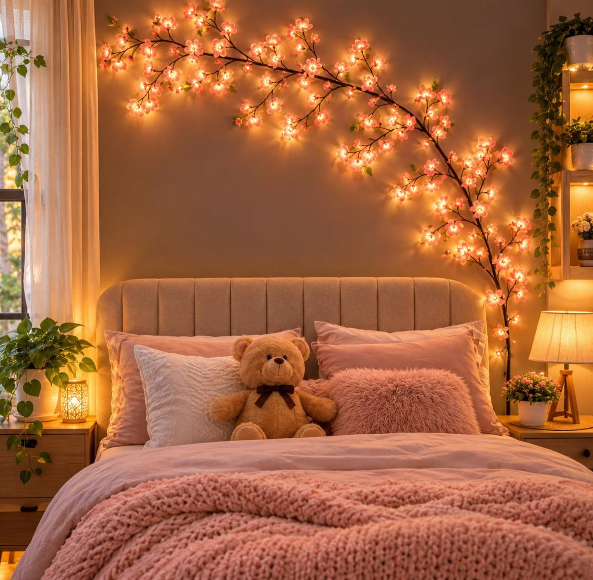 Cherry Blossom LED lights detail