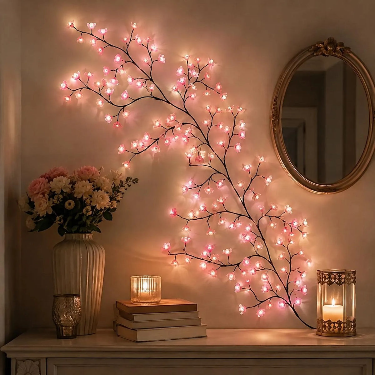 Cherry Blossom LED lights styled